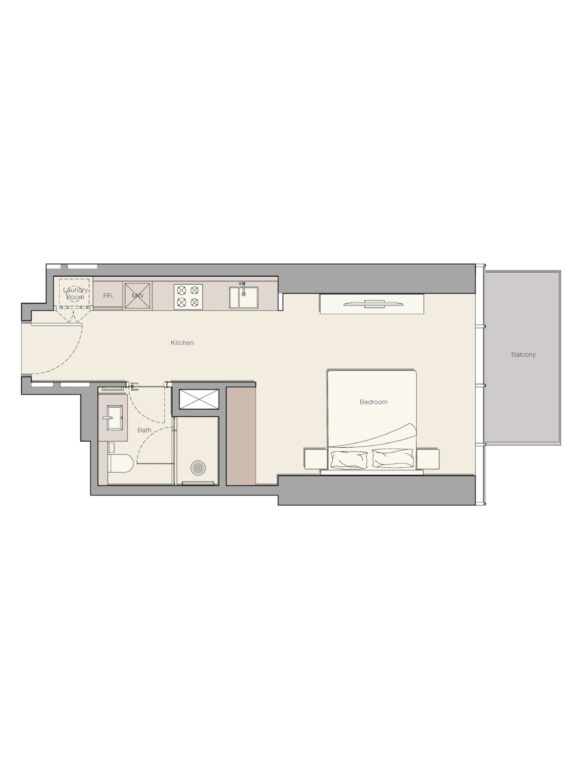 Ellington Upper House floor plan Apartments Studio