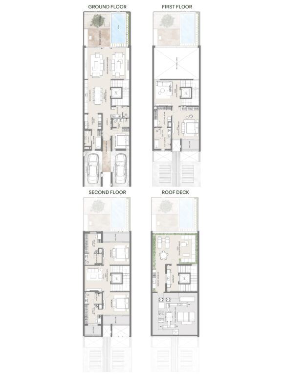MAG City Central Parks floor plan Townhouses 4 bedroom